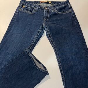 Big Star Women’s Dark Remy Lowrise Blue Boot Cut Jeans